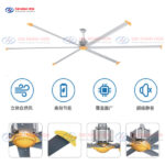 Quạt trần công nghiệp 7.3 mét Rotor trong