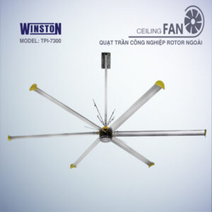 Quạt trần công nghiệp 7.3 mét Rotor ngoài